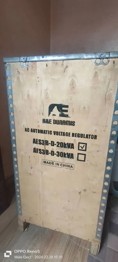 A&E Dunamis 20KVA 3-Phase Servo Voltage Stabilizer (Brand New)